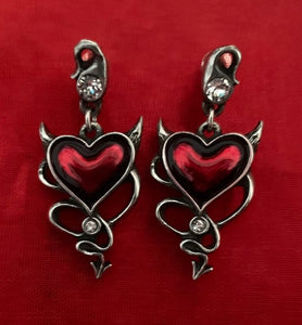 Devil Heart Earrings