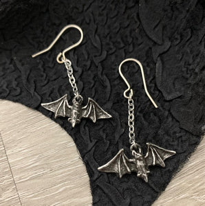 Kiss the Night Bat Earrings
